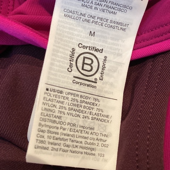 Athleta Coastline Electric Fuchsia one piece colorblock swimsuit NWT - Picture 5 of 5